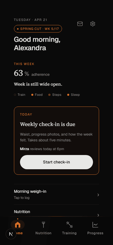 Daily Check-Ins, Weekly Reviews