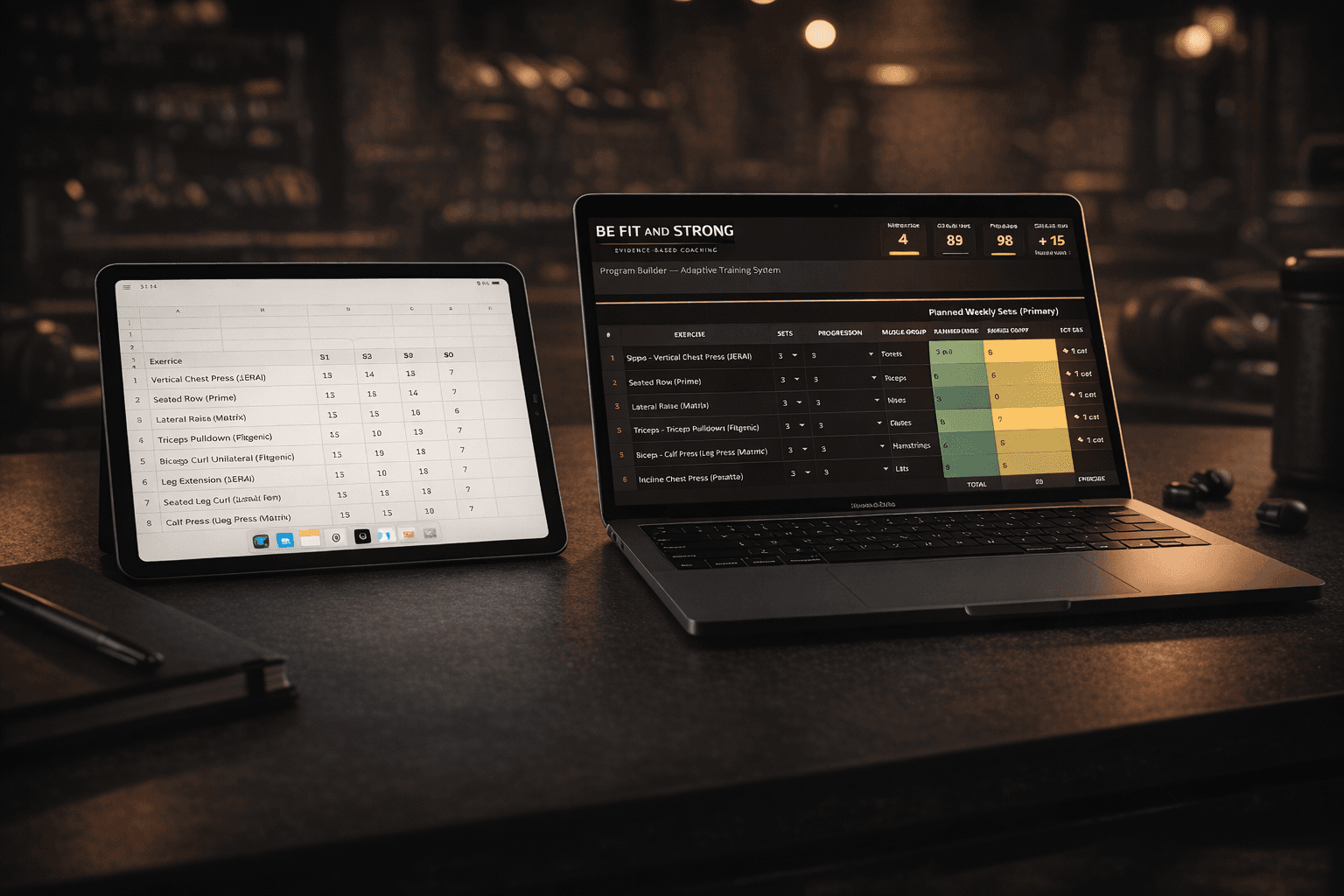 Adaptive Training System on multiple devices
